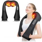 AERLANG Masseur Cervical, Massage Dos et Cou &Eacute;paules avec Chauffage,Appareil de Massage Shiatsu &Eacute;lectrique ur Massager Nuque Cervicales Epaule，Cadeaux Pour Maman, Papa, Femmes et Hommes (D ONE LTD, neuf)