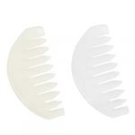 YGSAT Lot de 2 peignes en jade naturel traditionnel chinois pour massage de la t&ecirc;te, apaise les nerfs et les soins des cheveux (ganzhoujindeyimaoyiyouxiangongsi, neuf)