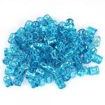 100 PCS Tressage Perles Manchettes En M&eacute;tal, Nouveaux Dreadlocks Color&eacute;s Perles Cheveux Tresse Anneaux Clips Dread Locks, Anneaux Manchette D&eacute;coration De Cheveux Tressage Filigrane Tube (bleu) (Rotekt, neuf)