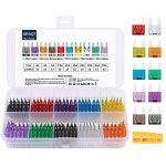 URAQT 120PCS Mini Fusible de Voiture, Kit D'assortiment de Fusibles de Lame de Voiture 1Extracteur, Ensemble Fusibles de Lame Camion Voiture Standard Assortis (2A/3A/5A/7.5A/10A/15A/20A/25A/30A/35A) (HAPPYSALLER, neuf)