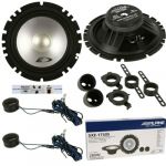 1 Alpine SXE-1750S Kit 2 Voies 6,5" 16,5 cm 165 mm Gris Haut-parleurs 45 Watt RMS 280 Watt Max avec Woofer, Tweeter, Voiture, Kit de Paire avec Accessoires Cadeau et Sticker personnalis&eacute;s (LA MAISON CHIC 2011 S.R.L., neuf)
