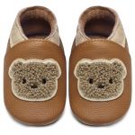 IceUnicorn Chausson Bebe Chausson Cuir Souple Bebe Garçon Fille Premiers Pas Chaussons Bébé(Ours Brun Jaune, 18-24 mois) (HelloTang, neuf)