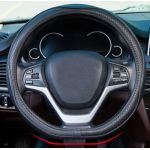 Couvre Volant en Cuir Microfibre Respirant antidérapant (Noir, Forme de d) (Haoweier, neuf)