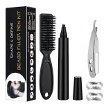 Crayon Barbe Homme, Beard Kit Teinture Brosse barbe Stylo de Remplissage de Barbe Noire Comprend un Rasoir et une Lame de Rechange beard Filler Pen (YELLOW FLYINGMAN LIMITED, neuf)