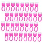 EXAOMBLE 50 Pi&egrave;ces Anneaux de Colle pour Cils Porte Colle pour Extensions de Cils pour Salon Diy (REDCKU, neuf)