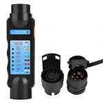 12V 7Pin/13Pin Plug and Socket Tester 7 Detector + 2 têtes de conversion pour remorque de voiture trailer light tester+test prise remorque+test prise remorque testeur de prise (Terisassa, neuf)