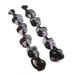 Naroote Perruque Tressée avec des Bulles, Extension de Casse-selle à Bulles Molles 2 Pcs pour Filles (Gris noir brun) (Nocopi, neuf)