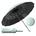 LENDOO Parapluie Pliant Résistant au Vent, Parapluie Pliant Automatique Durable & Compact 16 Baleines Anti-Tempête, Grand Parapluie Pliant à Ouverture Automatique, Coupe-vent, Parasol Anti-UV (Áron Balázs, neuf)