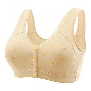 Chanpning Soutien Gorge Ouvert Devant sans Armature Brassière Sport Ouverture Devant Soft BH Soutien-Gorge Femme Soutien Gorge Pas Cher Brassières Fitness Yoga Sleep Lingerie (Blingko, neuf)