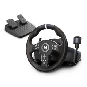 NITHO Drive Pro V200 Volant de Course avec Pédales et Levier de Vitesse, Volant 270° pour PC, PS4, Xbox One, Xbox Series X/S, Racing Wheel avec Vibration Compatible avec Simulateur de Conduite Gaming (Market Gate, neuf)