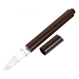 TEHAUX Stylo Applicateur Gloss L&egrave;vres 2 Ml Caf&eacute; avec Fen&ecirc;tre Flacon Vide Vernis &agrave; Ongles Rechargeable Embout Pinceau Mono-Trou Stylo Huile Cuticules R&eacute;utilisable pour Maquillage et (Breamblue N, neuf)