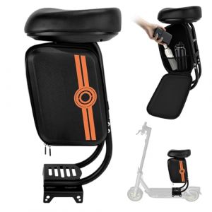 Si&egrave;ge de Trotinette &Eacute;lectrique Adulte, Compatible avec Ninebot Trottinette Selle Max G30 Series, Si&egrave;ge Accessoires avec Sac de Rangement, Installation sans Per&ccedil;age, Supporte jusqu'&agrave; 120 kg (XXWX, neuf)