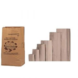 lot de 50 Sacs 6 Litres 1 FEUILLE déchets verts et organiques en papier kraft biodégradable compatible compost, petit sac pour dechets verts, sac jardin ramassage herbe, végétal compostable (solutions-imprimerie, neuf)