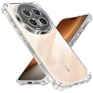 Tentoki Coque pour Honor Magic 8 Pro, [Coussin d'air Int&eacute;gr&eacute;] Anti-Jaunissement Souple TPU Bumper Coque Protection pour Honor Magic 8pro,Transparente (Together Sell, neuf)