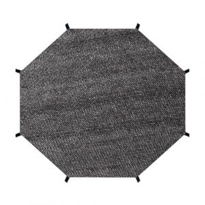 Couverture Supérieure Trampoline, Couverture Tente Pare-soleil Trampoline Noire, Couverture Ombrage Trampoline Maille Filet Protection Trampoline, Couverture Auvent Trampoline Rond Accessoires Sports (QIQI-line, neuf)