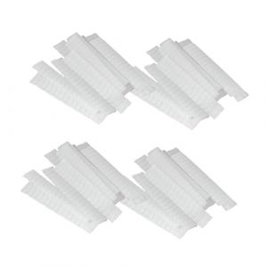 Sewroro Lot de 100 Housses de Protection pour Pinceaux Maquillage en Plastique PE Blanc Filet Respirant 11 X 1 CM Protecteurs L&eacute;gers Adapt&eacute;s pour Voyage et Rangement Quotidien (allDUO, neuf)
