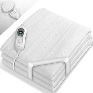 sinnlein Surmatelas Chauffant Électrique 150x80cm avec Arrêt Automatique | Couverture Thermique | Chauffe-Matelas réglable à 3 Niveaux de Températures (DWD-Company, neuf)