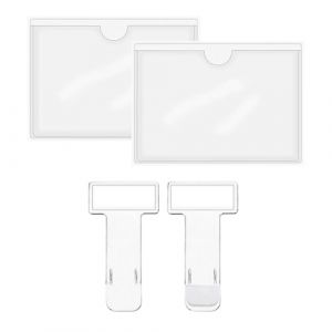 EIHI 2 Porte Vignette Assurance Auto Transparent 15,6CM*22CM Carte Handicapé pour Pare-Brise Support Adhésif pour Support carte handicapé pare brise, 2 Support de Stationnement et Carte de Parking (EIHI, neuf)