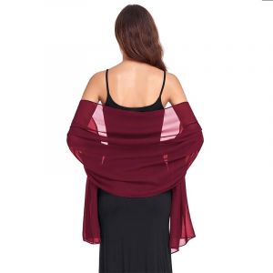 Van Der Rich &reg; - &Eacute;tole en Mousseline de Soie Foulard Ch&acirc;le L&eacute;ger - Femme (93-Bordeaux) (PZ Diffusion, neuf)