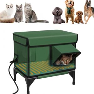 L'Abri Qui Chauffe Et Prot&egrave;Ge Votre Chat,Abris De Chat Ext&eacute;Rieur Isol&eacute;S avec Sorties,Maison De Chats Chauff&eacute;E Ext&eacute;Rieure pour l'hiver,Abri Chats Exterieur Hiver Etanche (hefeijunfanbaihuodiang, neuf)