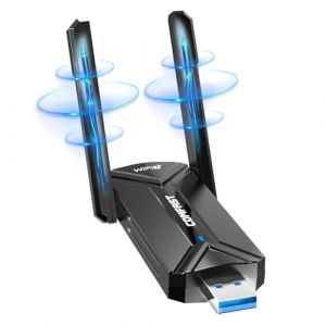 COMFAST BE6500 Cl&eacute; WiFi 7 Puissante, Tri-Bande 6GHz / 5GHz / 2.4GHz Adaptateur USB WiFi Longue Port&eacute;e, Cl&eacute; WiFi pour PC USB 3.0 Dongle WiFi, Compatible avec Windows 11/10, MLO, WPA3 (XLian LINK, neuf)