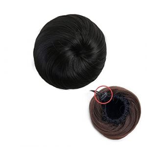 Chignon Postiche Avec Cordon De Serrage Faux Chignon De Ballet Pour Femmes Filles Dame Cheveux Synth&eacute;tiques Chignon Droit Chignon Beignet Chignon Postiche Extension De Chignon Synth&eacute;tique (2) (ydxdsp, neuf)
