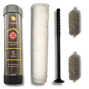 CarpeXpert - PVA Mesh/PVA Stick pour Amor&ccedil;age &agrave; la P&ecirc;che &agrave; la Carpe - Filet Soluble Ultra-Rapides, 37mm x 5m - Dissolution Imm&eacute;diate, Facile &agrave; Utiliser (CarpeXpert, neuf)