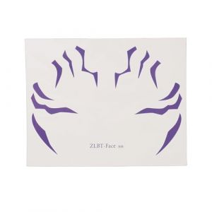 YUYTE Tatouages ​​temporaires Kpop, Autocollants R&eacute;sistants &agrave; L'eau et &agrave; la Sueur pour le Cosplay et les F&ecirc;tes, avec des Illustrations Exclusives, sans Danger (ZLBT Violet Autocollant visage) (Lyanzhi, neuf)