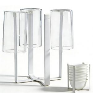 MUNTE Seche Biberon Pliable, &Eacute;gouttoir Biberons Multifonctionnel, Egouttoir Biberon Bebe avec Silicone Antid&eacute;rapant, Blanc, Structure Stable, pour Tasses et Bouteilles (luzhong1111, neuf)