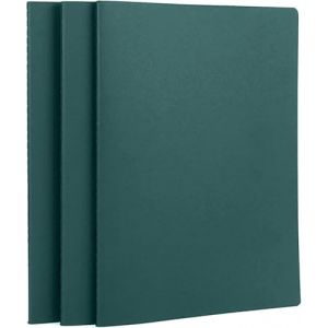 Yarotm Cahier A4 Petit Carreaux - 3 Pi&egrave;ces Carnet a4 Souple 21x29.2cm - 100GSM Papier Notebook Quadrill&eacute; 5mm - 40 Feuilles Bloc de Note pour Prise de Notes ou Croquis - Carnet de Voyage, Vert Fonc&eacute; (Droking, neuf)