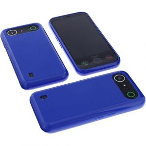 foto-kontor Coque Compatible avec Doro Aurora A10 / A11 Protection Bleu Pochette Caoutchouc TPU t&eacute;l&eacute;phone Smartphone Bumper (Foto-Kontor, neuf)