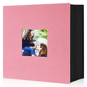 Lanpn Album Photo 10x15 1000 Pochette, Grand Geant Format Lin Tissu Album pour Horizontal Vertical Photos (Rose) (BILLIONRVL, neuf)