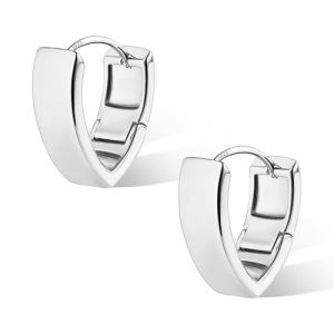 ASH'S CHOICE Boucles d'oreilles cr&eacute;oles en argent 925 petites boucles d'oreilles larges pour femmes, Boucles d'oreilles en argent sterling 925 Boucles d'oreilles cr&eacute;oles triangulaires (Ash's Choice, neuf)