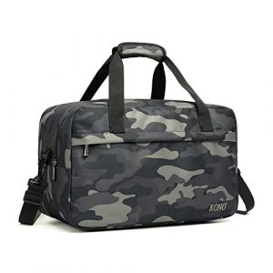 Kono Sac de Voyage 40x20x25cm Pliable Sac Cabine à Main Léger pour Ryanair avec Bandoulière 20 litres, Camouflage (CasDirect, neuf)