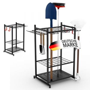 easimo Support de rangement pour outils de jardin | Organisateur d'outils de jardin convient également comme support d'outils pour garage I Support d'outils de jardin debout (global-pada, neuf)