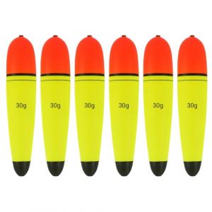 MiOYOOW Flotteurs de P&ecirc;che EVA, 6 Pcs Slip Bobbers de P&ecirc;che, Catfish Bouchon P&ecirc;che, pour P&ecirc;che au Lancer Longue Distance Eau Sal&eacute;e et Douce 10g/15g/20g/30g/40g (Voda FR, neuf)