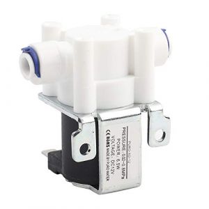 1/4inch DC 12V normalement ferm&eacute; vanne d'&eacute;puration magn&eacute;tique eau &eacute;lectrovanne &eacute;lectrique noyau en cuivre commutateur de d&eacute;bit &agrave; connexion rapide pour le contr&ocirc;le de l'eau (Lanxued, neuf)