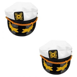 GALPADA 2 Pièces Casquette Marine Chapeau De Marin Marine Déguisements Adultes Chapeau De De Marin Chapeau De Compagnie Aérienne Chapeaux De Marin Chapeau De De Yacht (Hargrove Hare, neuf)