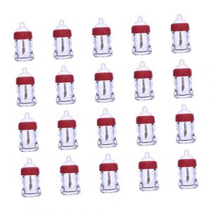 VICASKY 20 Pi&egrave;ces Tubes &agrave; Transparentes pour &agrave; Diy Contenants Cosm&eacute;tiques Portables et Accessoires Biberon Fille pour et Usage (Micanties, neuf)