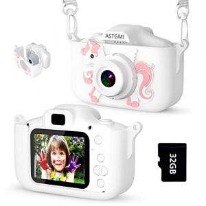 ASTGMI Appareil Photo pour Enfants, 2.0 Pouces Enfant Appareil Photo Numérique, Mini Caméra Enfant Rechargeable Caméscope Cadeau Jouet Filles Garçons de 3 à 10 Ans, vidéo HD 1080p (MAYLAN HOUSE Limited, neuf)