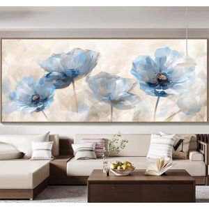 Yooyixi Peinture Numero Adulte pavot，fleur Peinture par Numero Adulte Grand Format 90x240cm，DIY Kits de Peinture au Numéro Pigment Acrylique Paint by Numbers Pour Maison Décor Cadeau(Sans Cadre) E59 (Yooyixi, neuf)