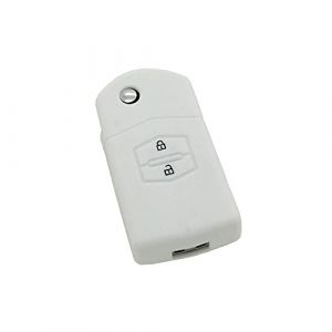 G&eacute;n&eacute;rique Housse de cl&eacute; en Silicone 2 Boutons pour Mazda 2 3 5 6 MX5 RX8 Blanc (my-goodprice, neuf)