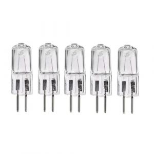5 Pièces Ampoule Halogène GY6.35 12 V/24 V 50W100W 150W 200W 250W Pour Lampe De Microscope De Projecteur Perles De Filament De Tungstène Halogène Lumière Blanche Chaude,Blanc Chaud 2700K,12V-50W (shmmsto, neuf)