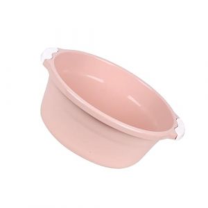 CRILSTYLEO 2 Pièces Seau De Mode Plat Trempage Bol D'eau Bouddhiste Plus Lavabo Épais Bassins Poêle Bac à Vaisselle Portable Lave Vaisselle Lavabo Pour Le Visage Cuisine Tasses Rose (Yolena, neuf)