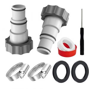 Gloryit Adaptateur Tuyau Piscine, Raccord pour Tuyau Piscine &Oslash; 32 et 38 mm, Adaptateur Piscine, Intex Piscine Adaptateur A, Adaptateur de Tuyau (Gloryit, neuf)
