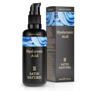 Serum Acide Hyaluronique Visage 50ml, Booster de Collagene et Acide Hyaluronique Pur - Acide Hyaluronique Serum Visage - Serum Anti Age - Anti Ride Soins pour le Visage Peau Sensible - Satin Naturel (Satin Naturel BV, neuf)
