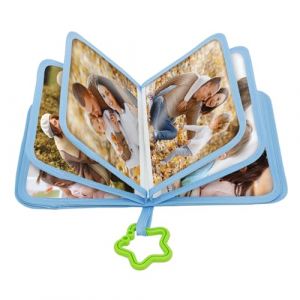 Album photo pour b&eacute;b&eacute; - 16,5 x 11,5 cm - 17 photos - Mon premier livre photo avec crochets - Album photo en tissu pour b&eacute;b&eacute;, enfant, f&ecirc;te pr&eacute;natale, cadeau de naissance (MRZLMSY, neuf)