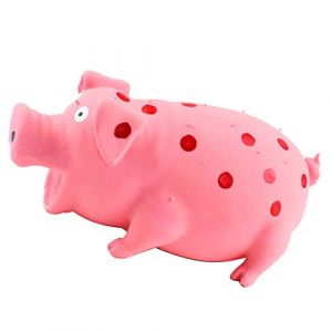 LOSOO Jouet Cochon Couineur en Latex pour Chien - Mignon Grognant pour Petits, Moyens et Grands Chiens, à Mâcher pour Chiot (Dautlear, neuf)