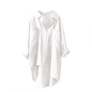Tunique Femme Longue, Haut Chic Femme soir&eacute;e, Top Paillettes, Chemise Blanche Femme, Top Femme Paillette, Pull Femme Paillettes, Haut Manche Longue Femme, Chemise Noire Femme, Chemisiers en Linge (keainie, neuf)