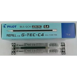 Pilot Lot de 12 Recharge d'encre pour Stylos &agrave; bille Encre gel G-TEC-C4 Bleu (allpremio, neuf)